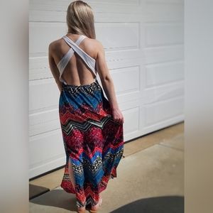 Dainty Hooligan cute print maxi dress size small